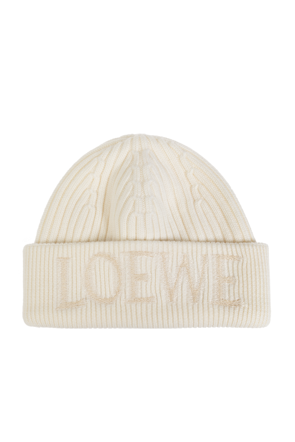ハット LOEWE WOOLEN HAT LOEWE Embroidered wool beanie | NET-A-PORTER